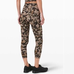 lululemon athletica Wunder Train High-Rise Crop 23" - Black and Brown